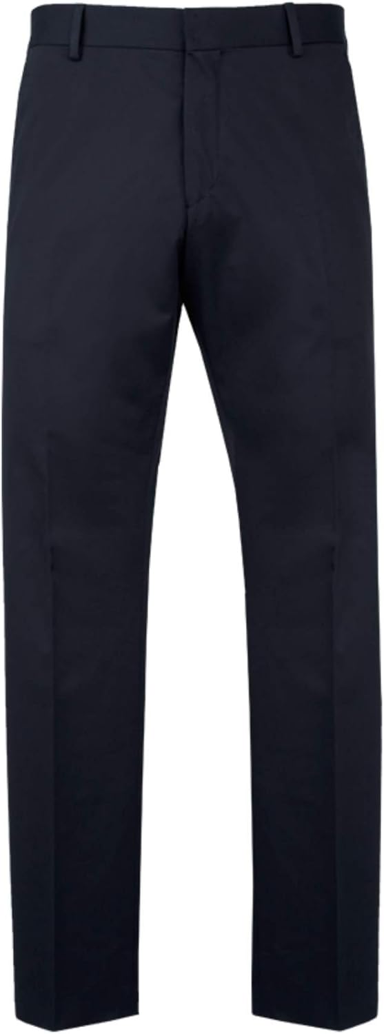 Selected Trousers, Navy, Cotton, Slim Fit Blue Large Amazon.co.uk