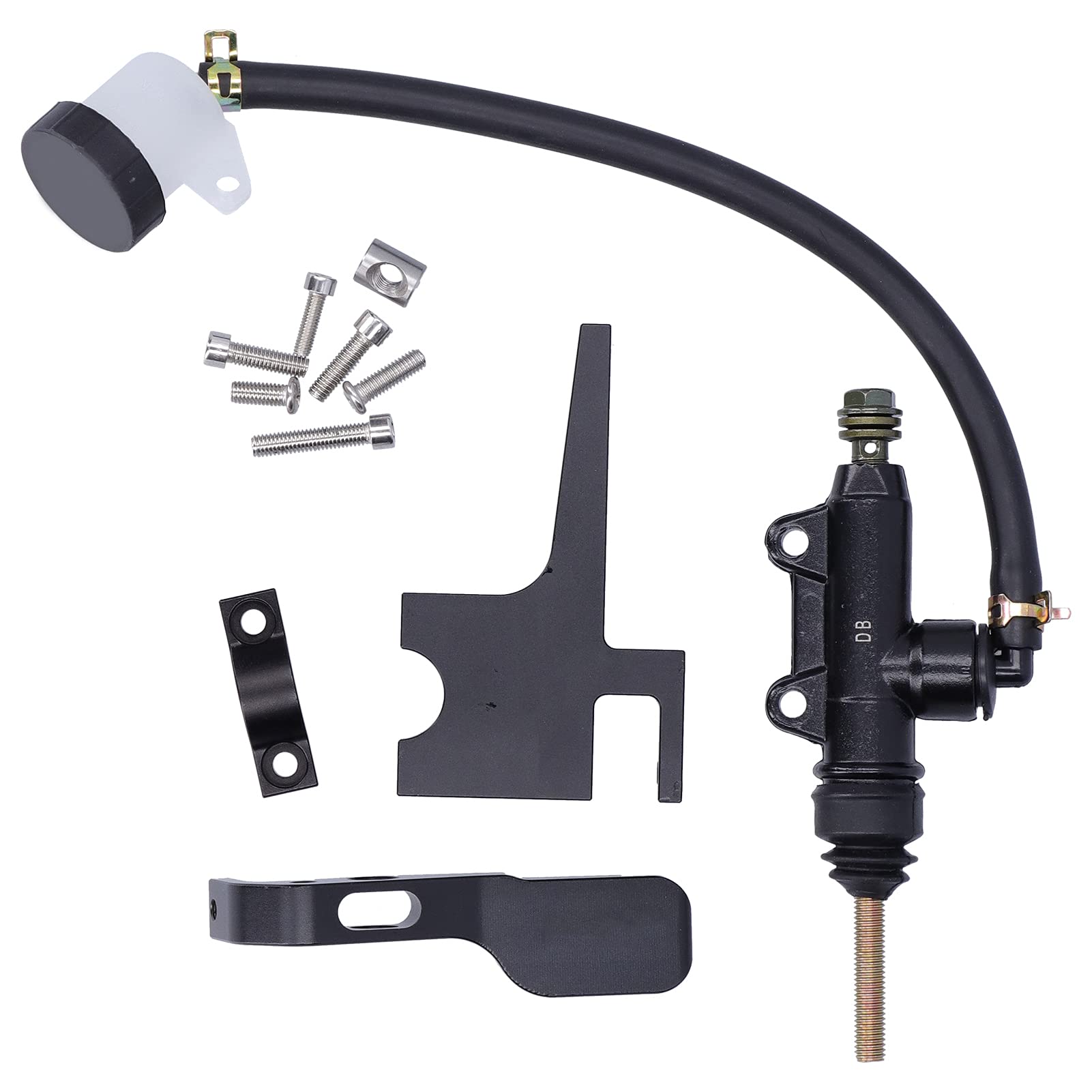 Qiilu Motorcycle Clutch Thumb Brake Lever Kit, Aluminium Alloy, Manual, Hinge Lever, Universal