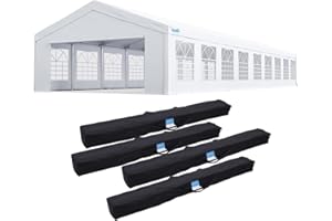 Quictent 20x60 Heavy Duty Party Tent for Parties Outdoor Large Canopy Wedding Event Shelter Wedding Tents for Parties with Storage Bags(Church)