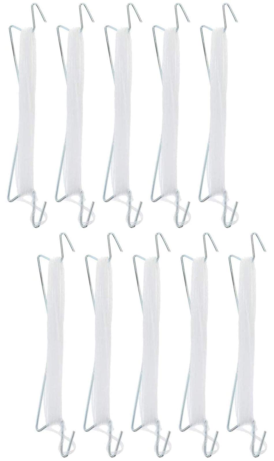 Yikko 10 Pieces Tomato Holder Hooks Greenhouse Tomato Plant Holder with Wire Cucumber Cherry Vegetable clamp Pressure-Resistant Garden Hook