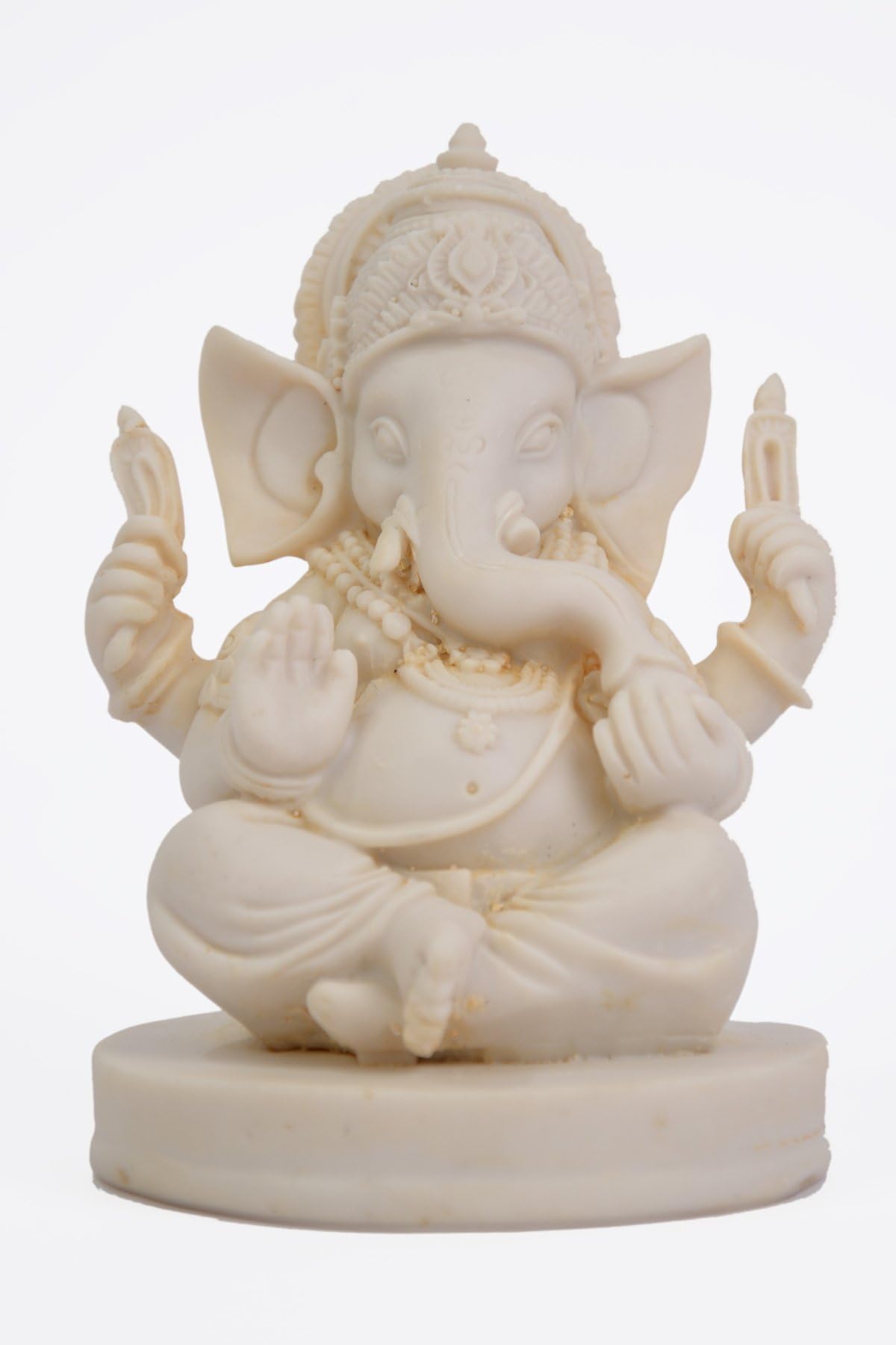 TRUSTED SELLER 4" Ganesh Ganesha Statue Handmade Poly Marble Home Decor Art Best Gift