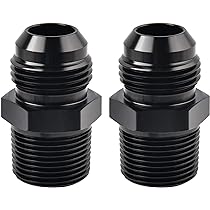 For Swivel PTFE Oil Fuel Line Hose End Fitting AN4/6/8/10/12 Straight 0°/45°/90°/180° Reusable Hose End Fitting Adapter - 34