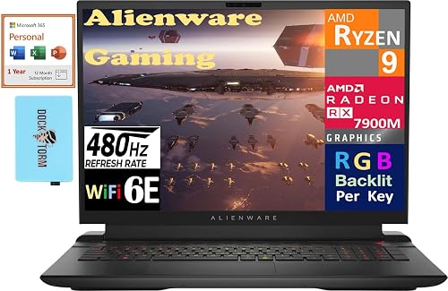 Alienware m18 Gaming Laptop 18" 480Hz Wide UXGA Display (AMD Ryzen 9 ...