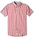 MOCOTONO Men's Short Sleeve Plaid Checkered Button Down Casual Shirts