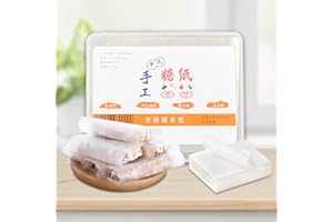 500Pcs Edible Rice Paper, Sugar Sheets Nougat Edible Wafer Paper Handmade Candy Wrap Sheets for Sweets Decorating