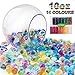 OPOLEMIN Water Beads for Kids Non Toxic Rainbow Mix 14 Pack (30000 Beads)-Large Water Beads for Spa Refill,Plants, Vase,Tactile Sensory Toys and Home Decor
