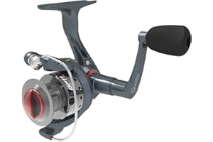 Quantum Optix Spinning Fishing Reel, 4 Bearings (3 + Clutch), Anti-Reverse with Smooth, Precisely-Aligned Gears, Clam Packagi