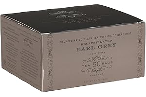 Harney & Sons Decaffeinated Earl Grey Tea bags, Black Tea with Bergamot, 50 Count