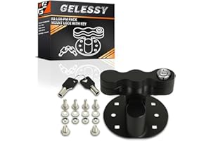 GELESSY RX-LOX-PM Pack Mount Lock with Keys Compatible with Rotopax Locking Mount LOX-PM Fuel Pack or Storage Box and Water Pack Gas Can Mounts and Fuelpax Standard Pack