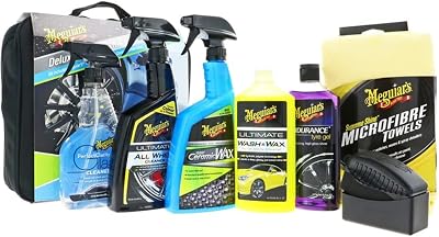 Meguiar's Deluxe Car Care Kit V2 Complete Cleaning Kit with Storage Bag