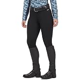Kerrits Women's Microcord Knee Patch Horse Riding Tights | Midweight, Light Compression, Great Coverage, Equestrian Leggings, Belt Loop Waistband, Pockets