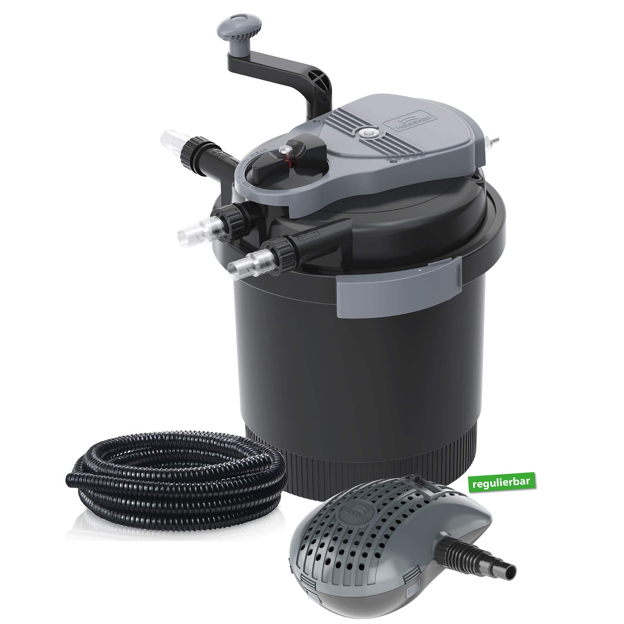 Heissner HLF4000-00 Smartline Pressure Filter Set with Pump UK Version