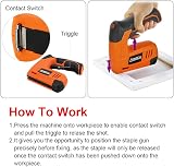 Anesty Cordless Staple Gun 2in1 Electric Stapler Nailer with 2000 Nails/Staples view 5