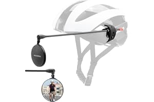 ROCKBROS Bike Helmet Mirror 5.5cm HD Mirror, Flexible Frame, Detachable Design, MTB Helmet Mirror for Bicycle Cycling Helmet, Bike Accessoires