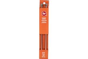 Boye 3216327013M Aluminum Straight Knitting Needles Set, US Size 13, 10" L, 2pcs, Orange