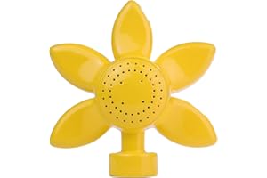 glorden Garden Sprinklers for Small Areas Lawn Sprinkler for Small Yard Sunflower 360 Degree Metal Sprinkler Plant Watering Sprinkler Head with Gentle Water Flow for Kids Outdoor Playing