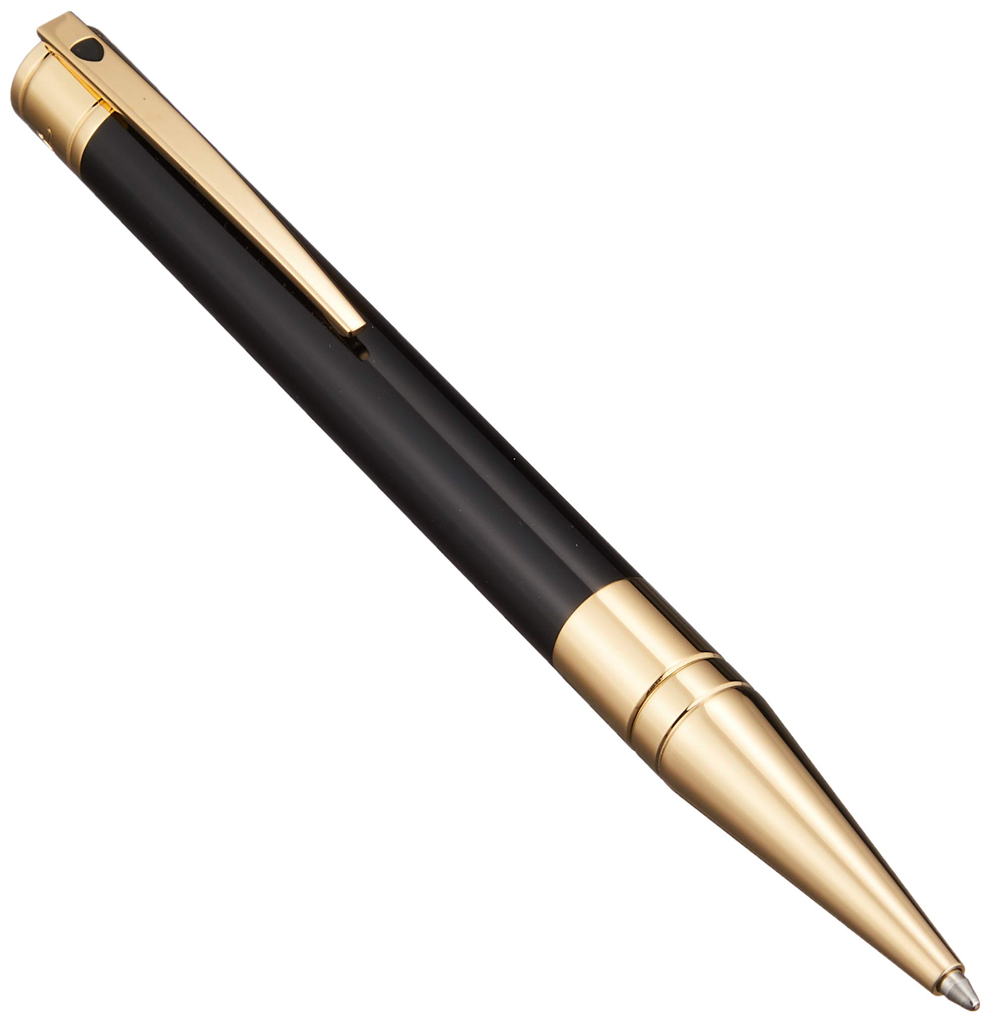 S.T Dupont D-265202 Yellow Gold Finish Ballpoint Pen - Black