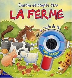Cherche et compte dans la ferme à l'aide de la loupe magique
