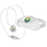 Power Balance Silicone Rubber Wristbands Bracelets Sports and Silicone Pendant Necklace for Men and Women