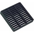 NDS 980G Square Catch Basin Drain Grate, Diamond Design, Fits 9-Inch Catch Basin Drain, Risers and Low Profile Adapter, 9-Inch, Black