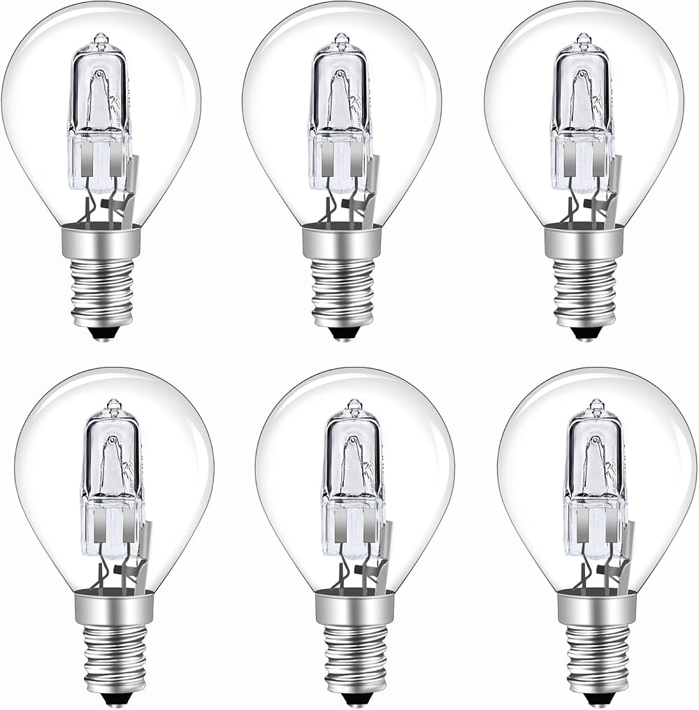 Caldarax E14 G45 28W Golf Ball Bulb Dimmable 370LM 2700K Clear SES