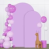 FANPROMS Arch Backdrop Cover Set of 2 Lavender 6FT