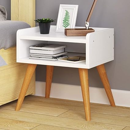 Wooden History Drawer Tall Nightstand Simple Modern Assembly