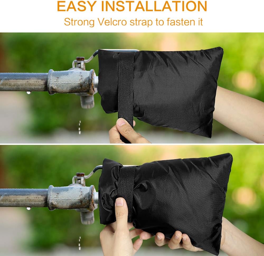 JAYEE 2 Pack Outdoor Faucet Cover for Winter Freeze Protection, Waterproof and Insulated Outside Spigot Cover for Anti-Freezing and Rust Protection: Home Improvement