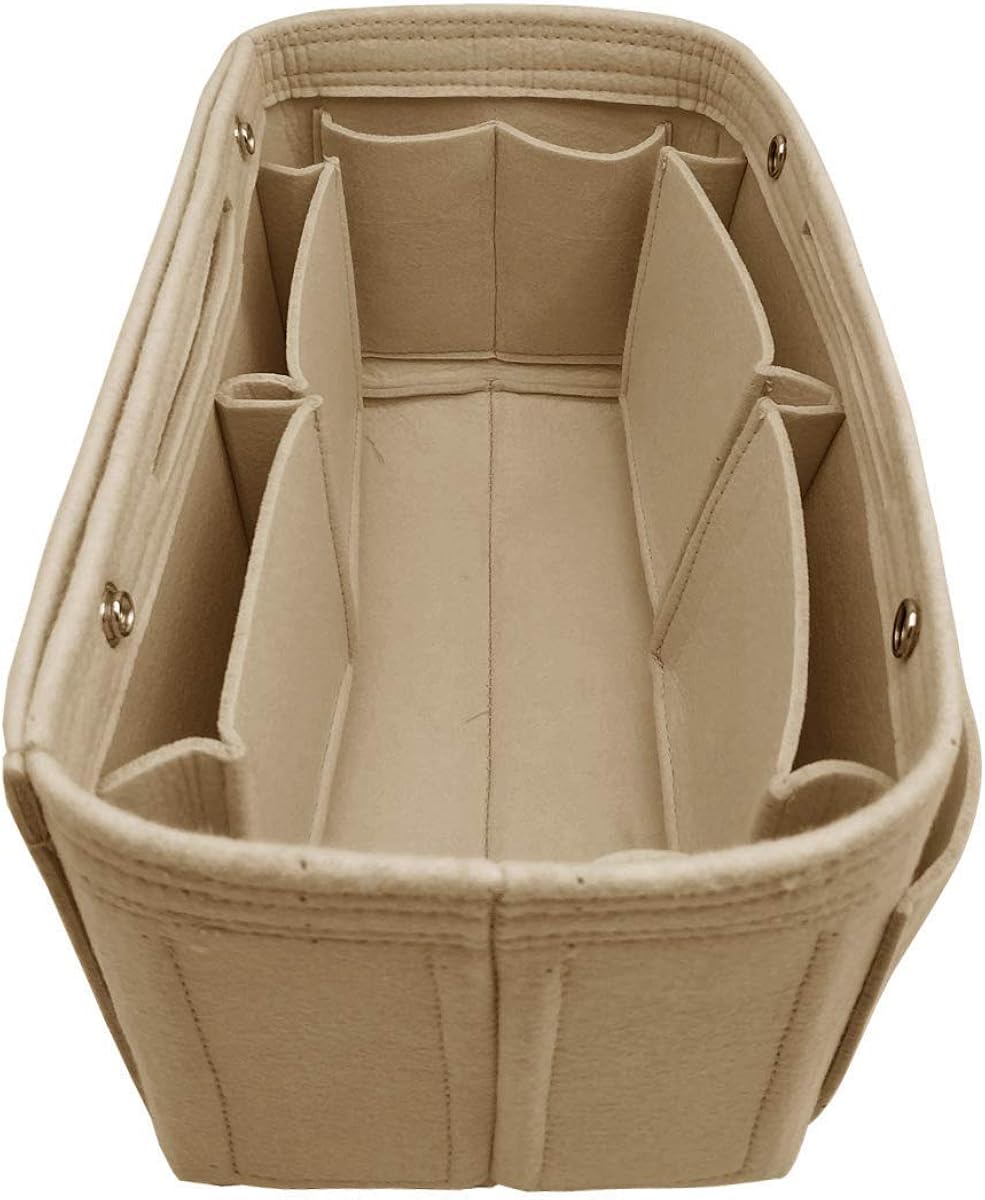 LEXSION Felt Purse Organizer, Multi Pocket Bag in Bag Organizer For Tote & Handbag Shaper