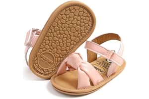 Bellocasa Infant Baby Girls Sandals Summer Open Toe Wedding Princess Dress Shoe Soft Sole Baby Shoes for Newborn Girl