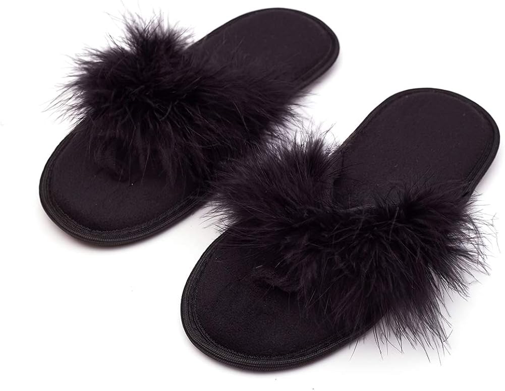 feather flip flops
