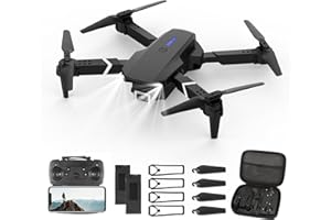 JDFDEXC Mini Drone for Kids with 4K Dual Cameras Remote Control Toys Gifts for Boys Girls with Altitude Hold, Headless Mode, One key Return/Emergency Stop, 3D Flips 2 Batteries, Foldable RC Quadcopter.(Black)