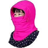 ZZLAY Children's Balaclavas Hat Thick Thermal Windproof Ski Cycling Face Mask Caps Hood Cover Adjustable Cap