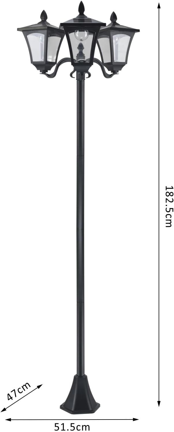 Super Saturday Outsunny 1 8m Traditional Victorian Style 3 Way Head