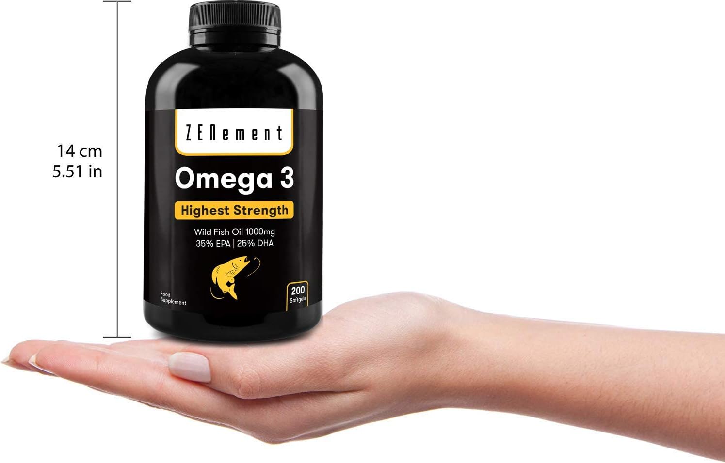 Omega 3-2000 mg (EPA 700 mg & DHA 500 mg) per Daily dose (2 softgels), Maintains Normal Triglyceride Levels - Image 5