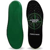 Extreme Arch Support Insoles - Arch Height Orthotic Inserts for Foot Pain Relief - Support for Both Men & Women - Insoles for Plantar Fasciitis - Deep Heel Cup | Men 5-7 & Women 6-8