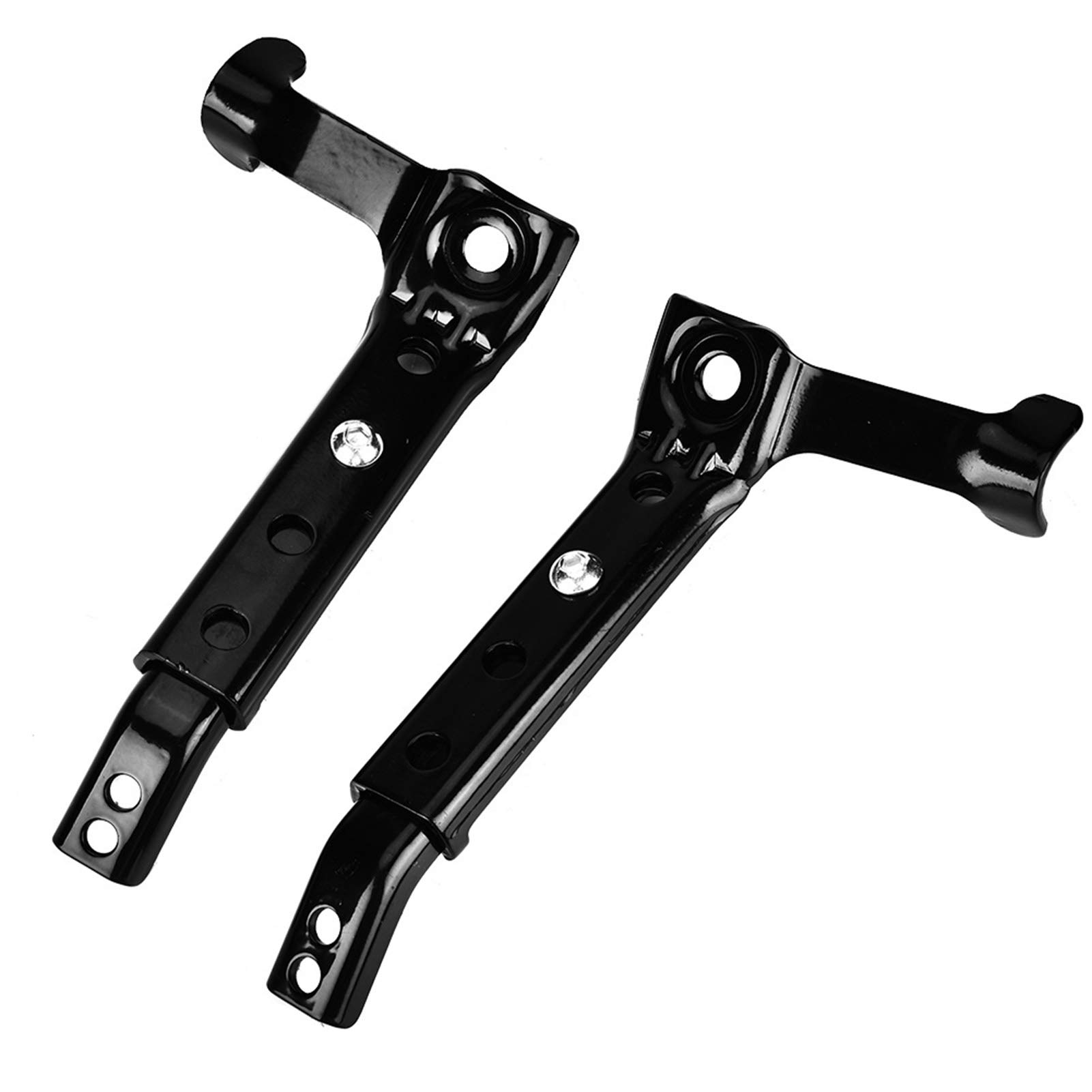 Universal Adjustable Training Wheels, Black Side Support Wheels Set for 16-22 Inch Bicycles, Kids Cycling Stabilisers with Mounting Bracket