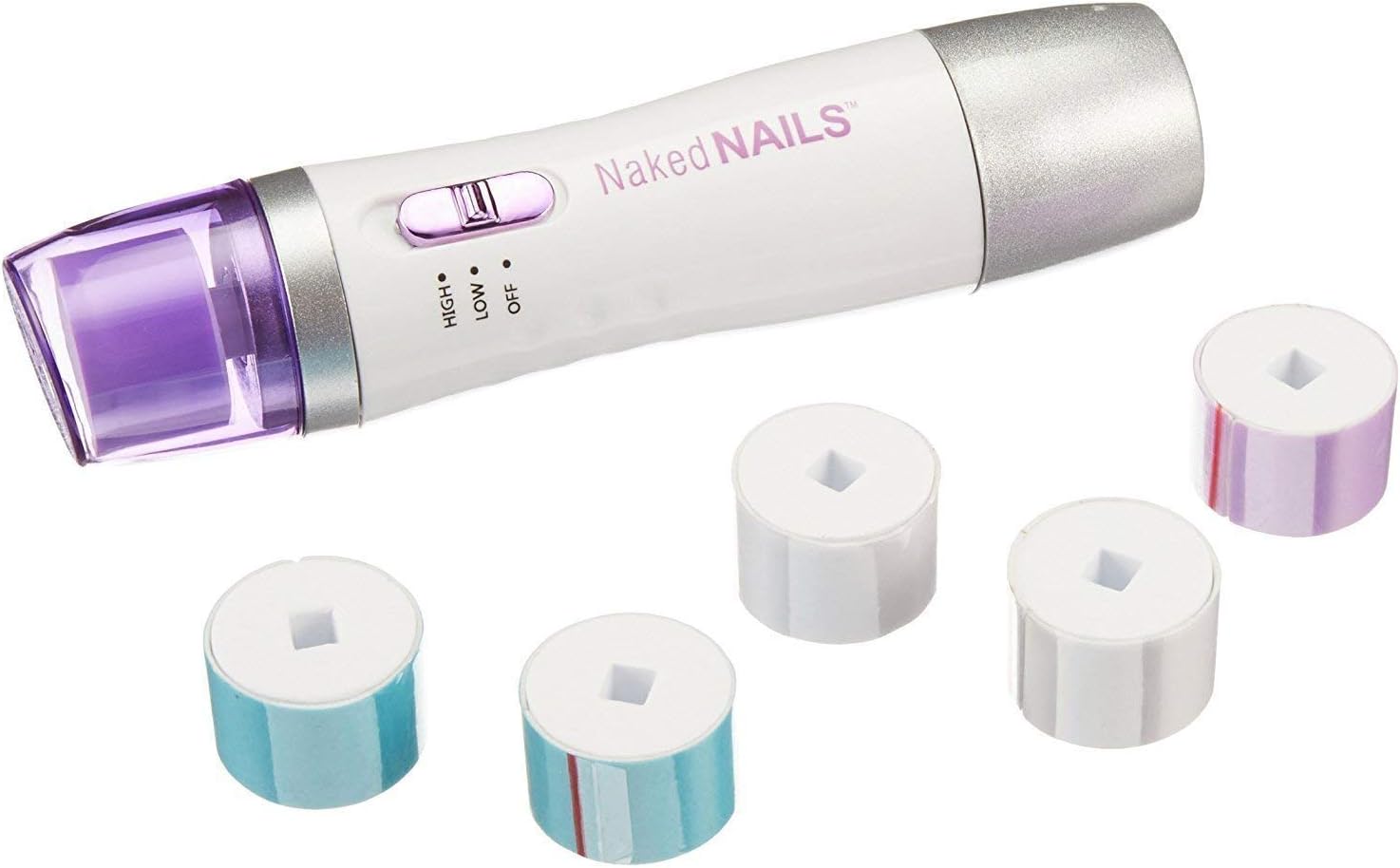 Globex Finishing Touch Naked Nails Electronic Nail Care System, File/Buff and Shine Effortlessly