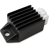 CQSPMOTO 4 Pin 12V Voltage Regulator Rectifier 50‑150cc ATV Quad Go Kart | Replace 4‑pin voltage regulator rectifier for 50cc 70cc 90cc 110cc 125cc ATV Quad Scooter Taotao Coolster Roketa Kazuma