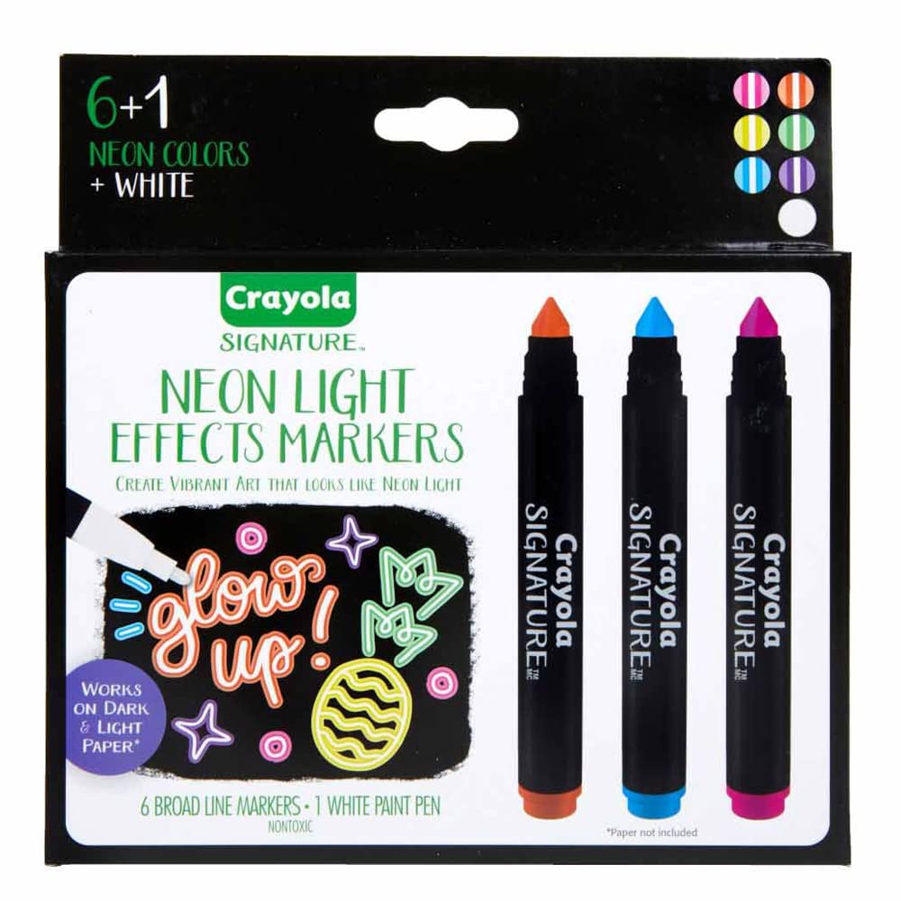 Crayola Signature, 6 ct. Neon Light Effect Markers