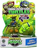 Leonardo and His Crocodile Pack Half Shell Heroes 2.5 Inch Figures 