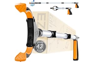 EZPIK Trash Picker Pro (43-inch) Heavy-Duty Grabber Reacher Tool, Reacher Grabber Pickup Tool, Trash Grabber Tool, Pick Up Tools Grabber, Trash Picker Upper Grabber, Gripper Reacher Grabber Tool