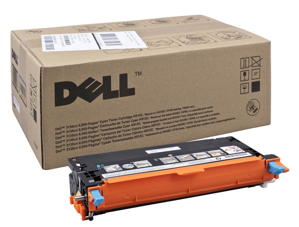 Dell Toner Cartridge H513C 593-10290 Cyan (9000 pages, 3130cn/3130cdn)