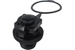 Air Valve Nozzle Cap for Inflatable Boat Raft Airbed Adapter, PVC 22mm Thread Inflation with Anti-Leak Screw Design for Canoe