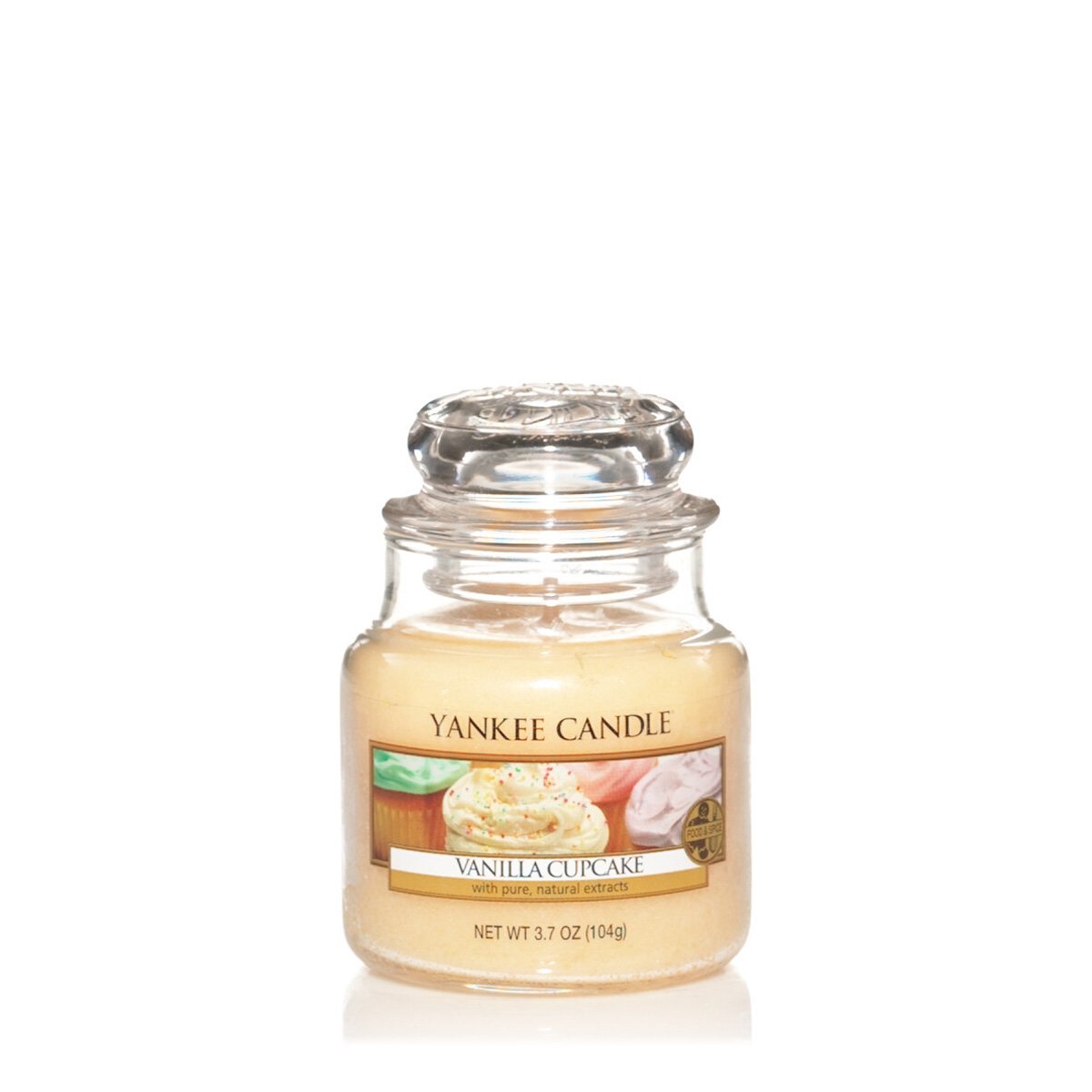 Yankee Candle Small Jar Scented Candle, Vanilla Cupcake, Up to 30 Hours