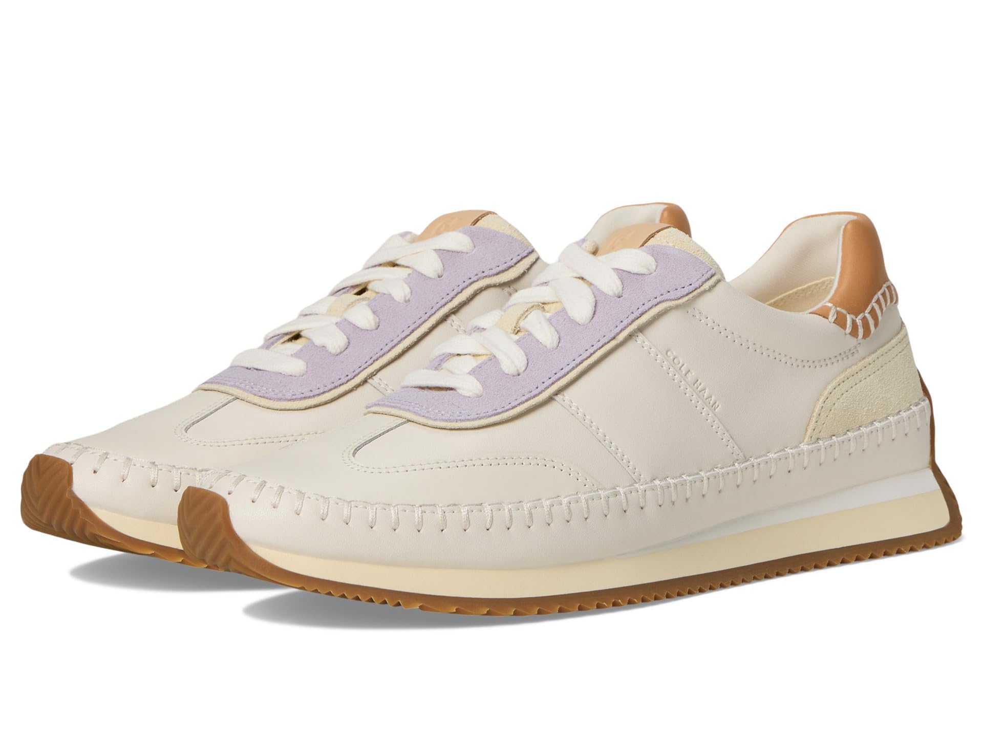 Cole Haan Women’s Grandpro Premier Runners, Ivory/Thistlel, 5-B US