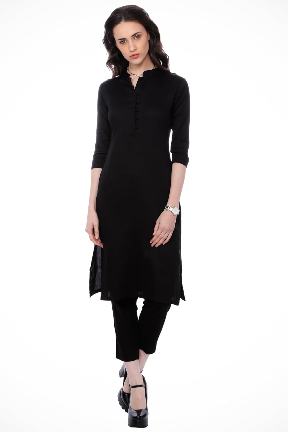Black kurta for girls Clearance
