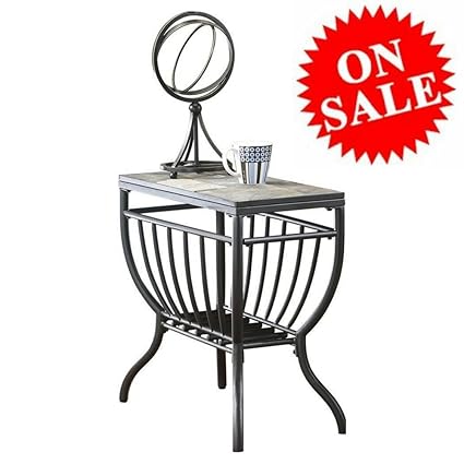 Amazon Com Black Metal Side Table Sofa Side Table Modern