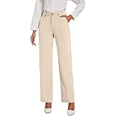 KICZOY Womens Dress Pants Stretchy Business Casual Work Pants Straight Leg Slacks for Office
