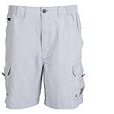 Bimini Bay Outfitters LTD Boca Grande II Men's Fishing Short Featuring BloodGuard (38, Glacier)